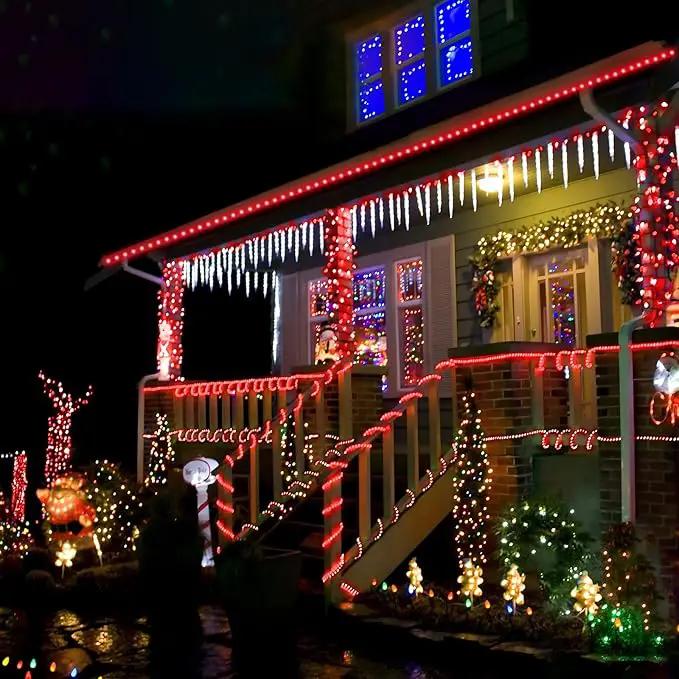 100ft LED Rope Lights Outdoor, 720 LED Connectable and Flexible Tube Lights with 8 Modes, Waterproof LED Rope Lighting for Garden, Patio, Pool, Bedroom, Party, Indoor Outdoor Christmas Decor (Red) by GreenHaven Gardens