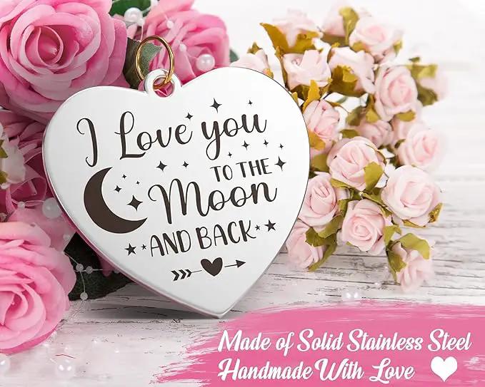 I Love You Gifts for Her Women Wife Girlfriend, Cool Moon Crystal Suncatcher Romantic Birthday Gifts Anniversary Wedding for Mom Her Grandma Wife Couples Wedding Engagement Gifts by GreenHaven Gardens