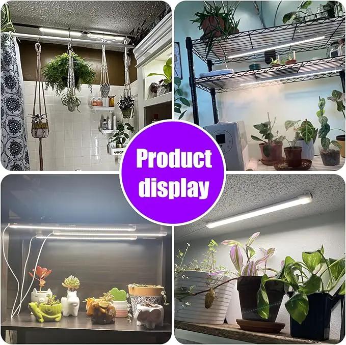 LED Grow Light Strips, Full Spectrum Plant Growing Lights for Indoor Plants 3000K, 144 LEDs Plant Lamp with 3/9/12H Timer, 10 Dimmable Levels, 3 Head 13 Inches (2 Strip 3 Pack 3000K) by GreenHaven Gardens
