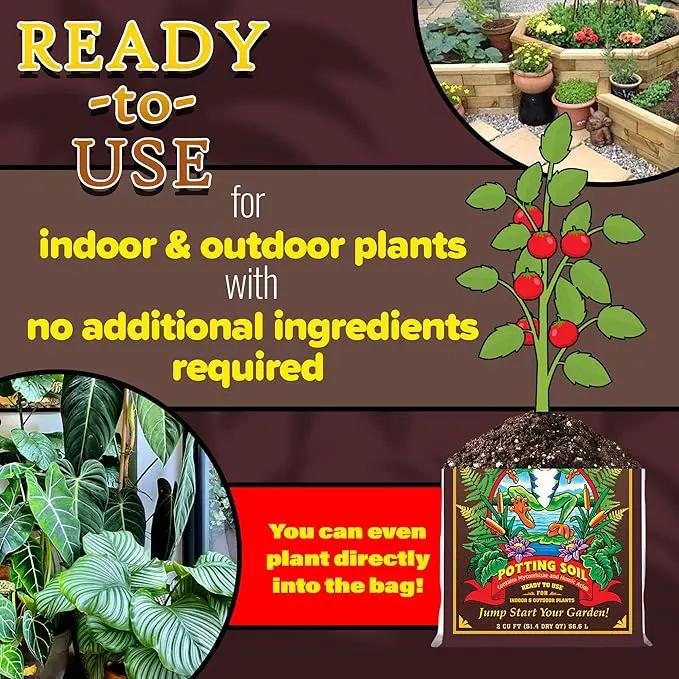FoxFarm Happy Frog Potting Soil, 2cu ft (Pack of 2) - for Indoor/Outdoor Container Plants, Improves Root Efficiency, pH Adjusted for Optimal Nutrient Uptake - Contains Mycorrhizae and Humic Acids by GreenHaven Gardens