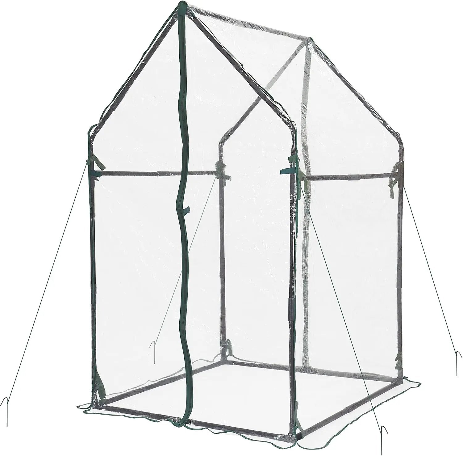 Gardzen Mini Greenhouse Heavy Duty Portable Green House, Clear Tent Small Greenhouse for Indoor Outdoor Plants 36.2”(L) x36.2”(W) x59.5”(H) by GreenHaven Gardens