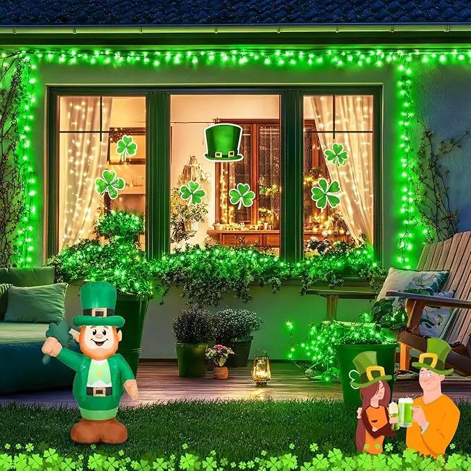 JMEXSUSS 100 LED Green Lights for St Patrick’s Day, 2 Pack Green Solar Lights Outdoor for St Patrick’ Day Decoration Tree Garden Patio Yard by GreenHaven Gardens