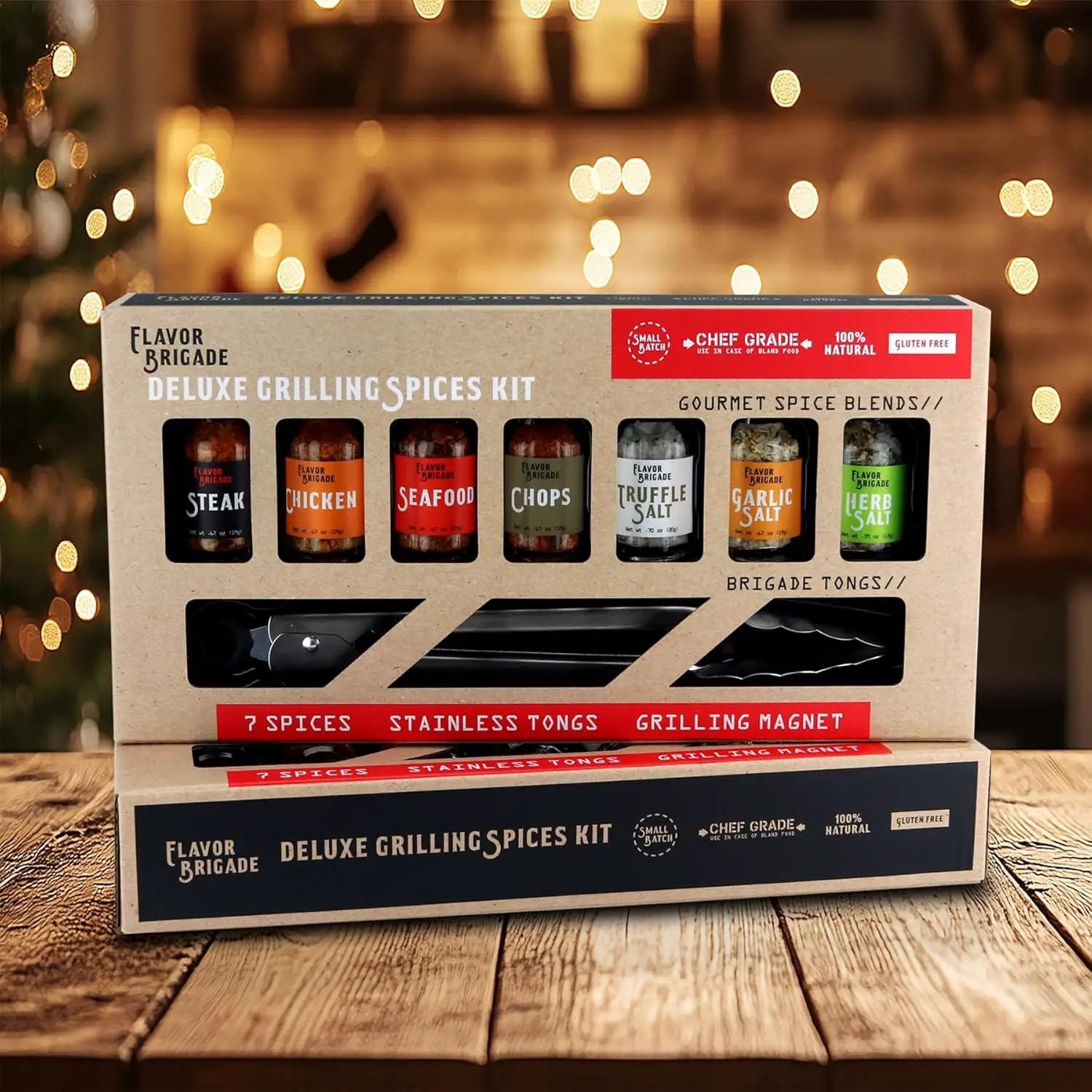 Deluxe Grilling Gift for Men - BBQ Accessories - Gourmet Spice Blends & Seasonings, Tongs, BBQ Magnet, Meat Rubs, Unique Gift for Dad, Son, Brother, Father in Law, Cooking Chefs, Guys, 17 Piece Set by GreenHaven Gardens
