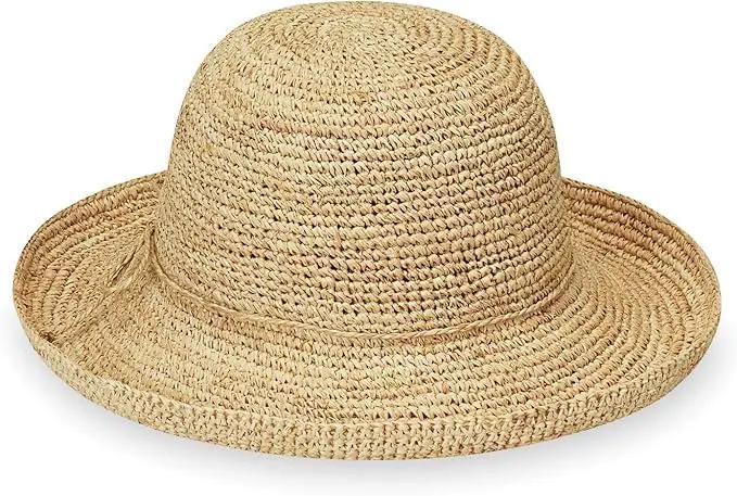 Wallaroo Hat Company – Women’s Petite Catalina Sun Hat – Wide Brim, Natural Fiber, Adjustable Sizing for Smaller Crown Sizes by GreenHaven Gardens