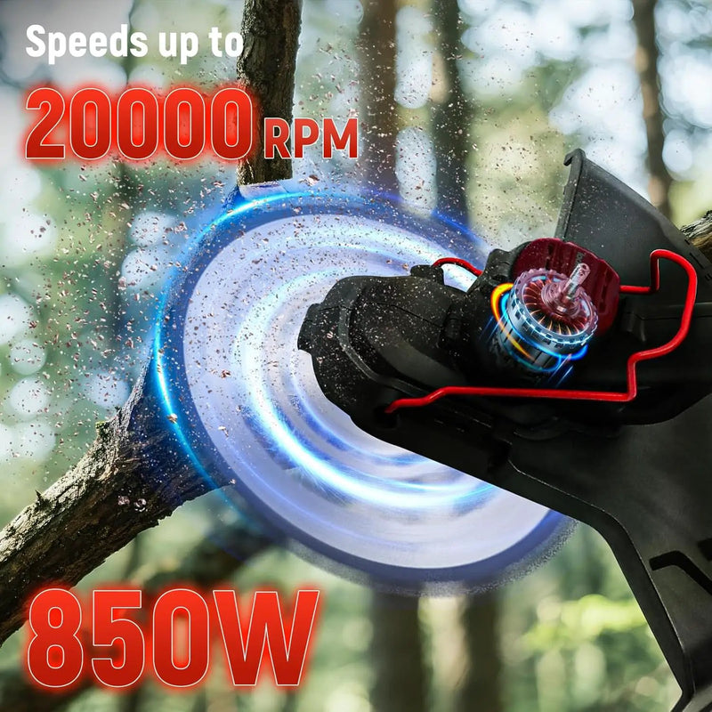 ALSO GO 20V Weed Wacker Cordless, 14" Weed Eater Battery Powered, 500W Brushless Motor, 4.0Ah Battery, 18000RPM, Lightweight Lawn Edger Grass Trimmer for Lawn Garden Yard by GreenHaven Gardens