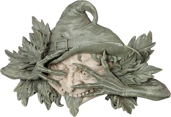 Design Toscano Poison Ivy Forest Witch Greenman Wall Hanging Sculpture, 15.5" Wx2 Dx9.5 H, two tone stone by GreenHaven Gardens