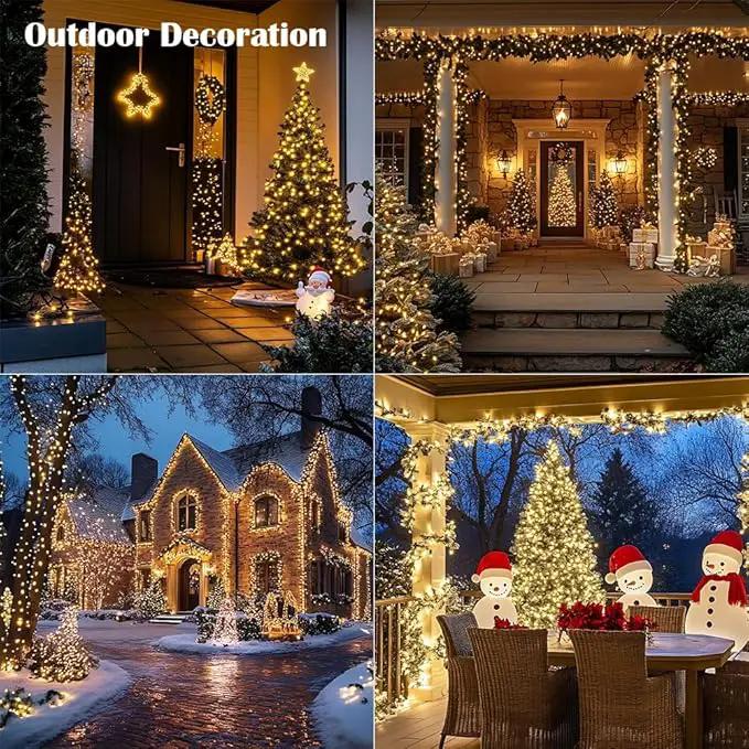Fairy Lights Plug in,400FT 1200 LEDs Waterproof Led String Lights,Twinkle Light with 8 Modes Remote for Outdoor Indoor Christmas Wedding Birthday Garden Party Decorations,Warm White by GreenHaven Gardens