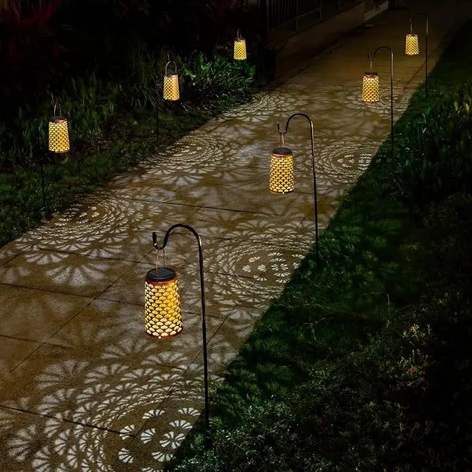 Shell Solar Lanterns Outdoor Waterproof Hanging Solar Lights ,Warm and Cool Light for Garden Porch Path Deck and Balcony Decoration, LED Lanterns as Gifts for Women and Children by GreenHaven Gardens