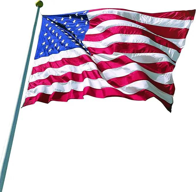 Annin Flagmakers (2410) SolarGuard Nyl-Glo American Flag, Made in USA, 20 x 38 Feet, Nylon by GreenHaven Gardens