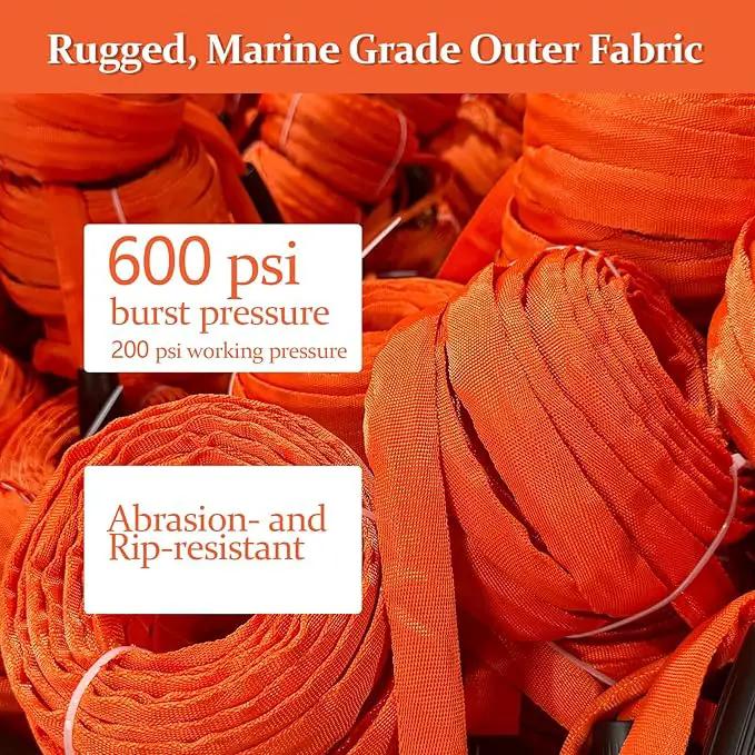 Garden Hose 25ft Made of TPE(Not PVC), with 10 Patterns Sprayer Nozzle, Flexible Water Hose with Swivel-Handle, Solid Brass Fittings, Non-Shrinking, Drinking Water Safe Material, All-weather by GreenHaven Gardens