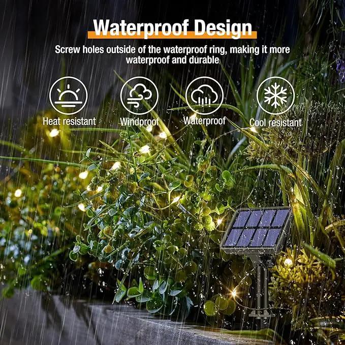 btfarm Solar String Lights for Outside, 6 Pack 198FT 480LED Solar Fairy Lights Waterproof with 8 Modes, Twinkle Solar Powered Outdoor Lights for Tree Garden Yard Christmas Wedding Party, Warm White by GreenHaven Gardens