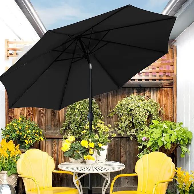 Sunnyglade 9' Patio Umbrella Outdoor Table Umbrella with 8 Sturdy Ribs by GreenHaven Gardens