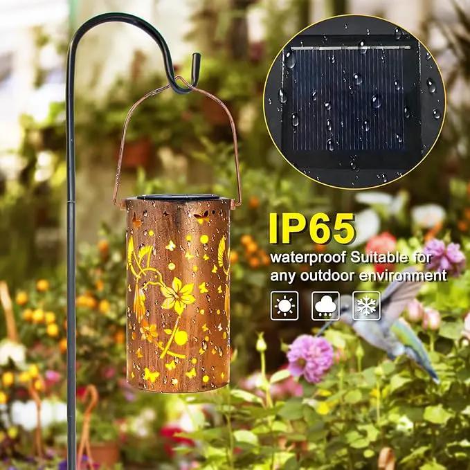 Mothers Day Gifts, Solar Lanterns Outdoor Hanging, Hummingbird Hollowed-Out Metal Waterproof LED Garden Decor Light for Patio Yard Pathway Lawn Front Porch, Birthday Gifts for Women Mom Grandma by GreenHaven Gardens