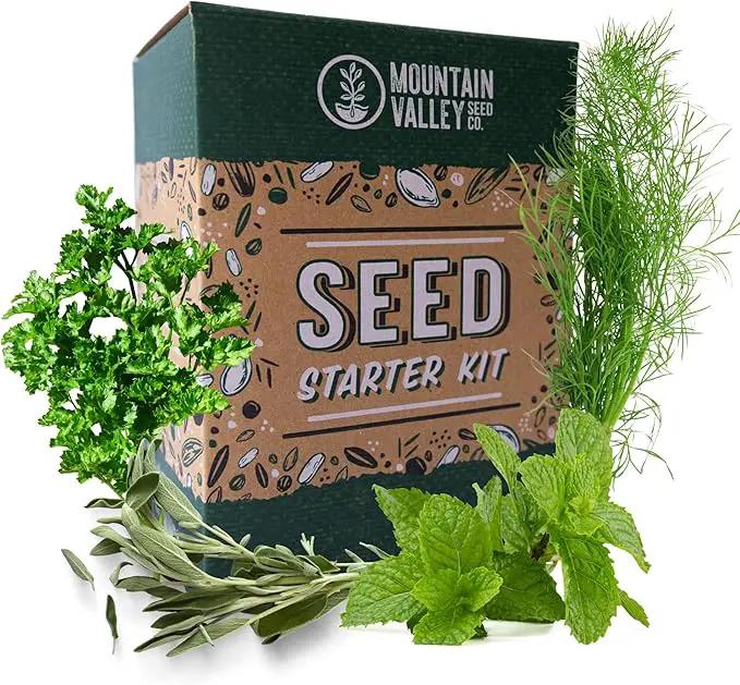 Culinary Indoor Herb Garden Starter Kit | Deluxe Herb Seeds | 12 Non-GMO Varieties | Grow Cooking Herbs & Spices | Seeds: Cilantro, Arugula, Thyme, Sage, Chives, Dill, Basil, More by GreenHaven Gardens