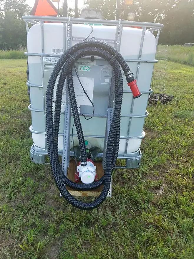 Pond Tubing ID 2” × 10ft Black Corrugated Flexible Reinforced Waterfall Pond Tube Sump Pump Hose, Non-toxic & Kinkproof (10 ft, 2" ID) by GreenHaven Gardens