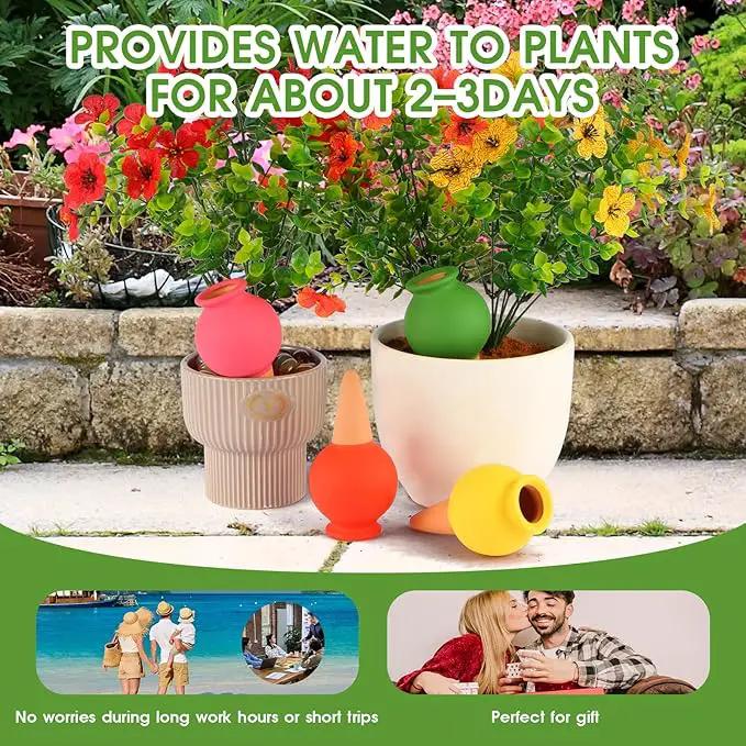 8Pcs Terracotta Plant Watering,Self Watering Spikes Self Watering Planter Insert,Ceramic Automatic Watering Water Seepage Device Suitable for Garden Decoration Plant Accessories by GreenHaven Gardens