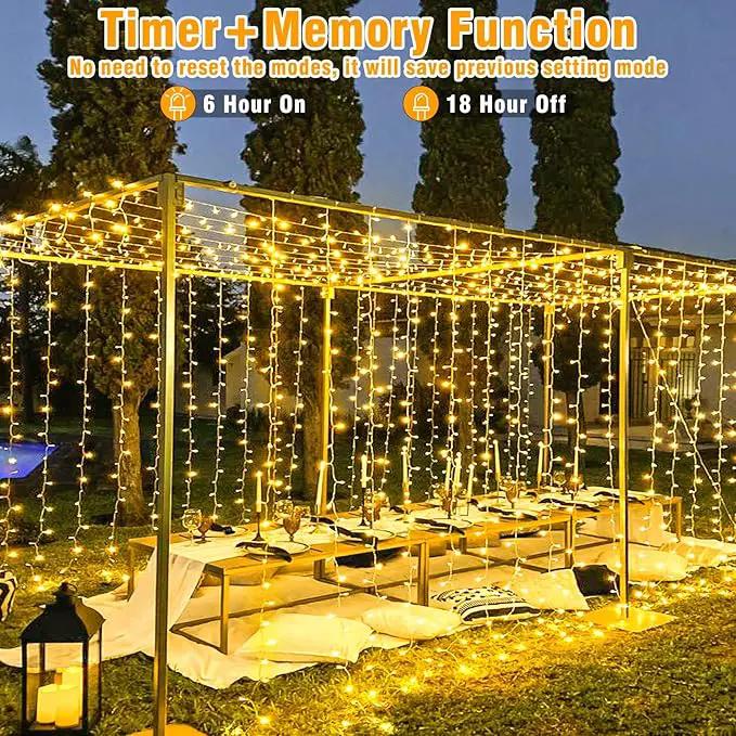 Christmas String Lights Indoor Outdoor Waterproof, Warm White String Lights Clear Wire 8 Modes, 165FT 500 LED Fairy Twinkle Lights Plug in for Bedroom Xmas Tree Holiday Party House Decorations by GreenHaven Gardens