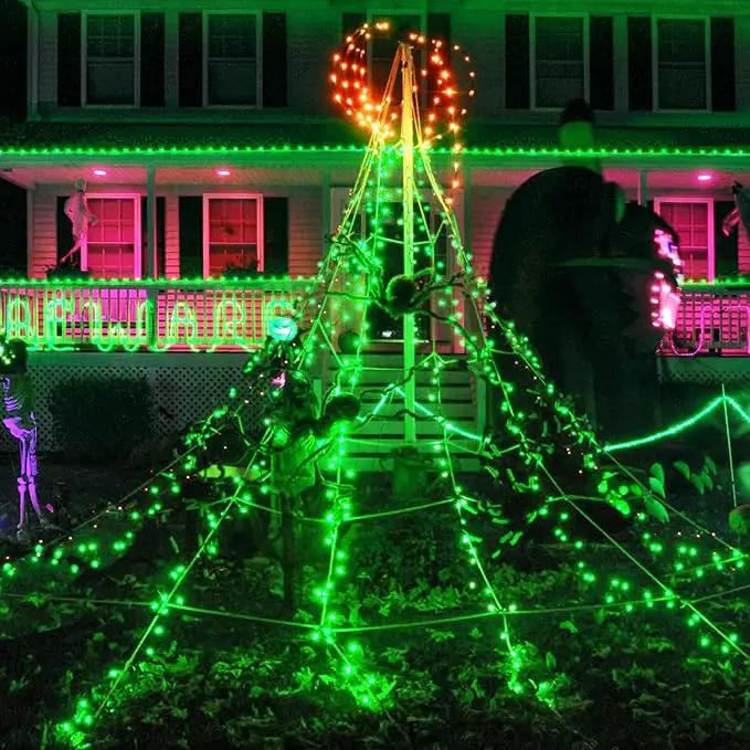 2 Pack Green Solar Lights Outdoor - Outdoor,Waterproof,8 Modes, Each 42.7 FT 100 LED Green String Lights for St Patrick's Day Tree Garden Patio Christmas Decorations by GreenHaven Gardens