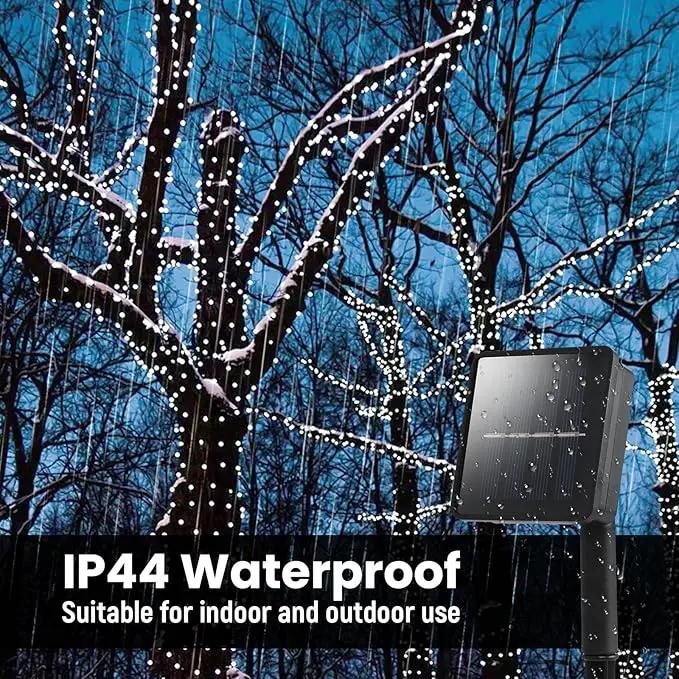 Solar String Lights for Outside,50ft Solar Lights Outdoor Waterproof 100 Led Solar Fairy Lights 8 Lighting Mode Solar String Lights Idea for Garden,Courtyards,Trees(Cool White) by GreenHaven Gardens