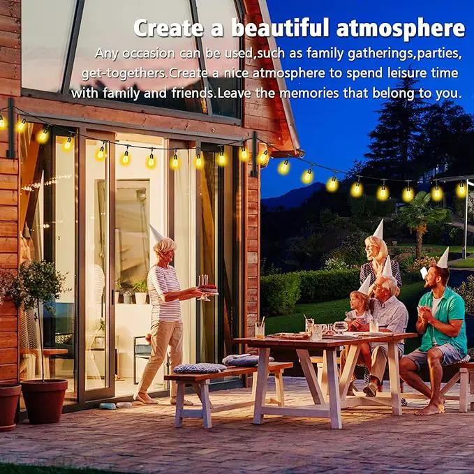 AILBTON 2.8FT 4 Pack Suspension Outdoor String Light Poles for Outside String Lights Hanging,with Clip and Holder,Light Post Mounting Stand for Patio Fence Wall Garden Backyard Deck by GreenHaven Gardens