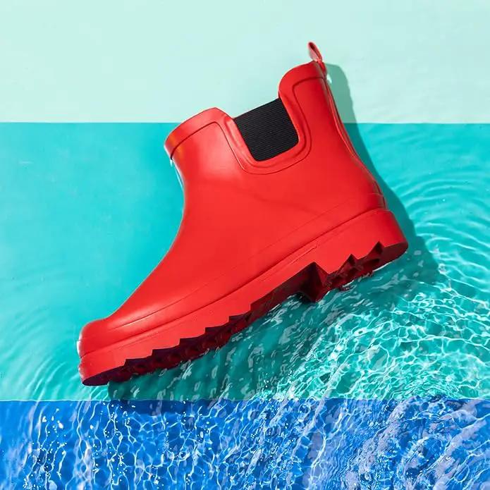 NORTY - Womens Ankle Rain Boots - Ladies Waterproof Winter Spring Garden Boot runs ½ size large by GreenHaven Gardens