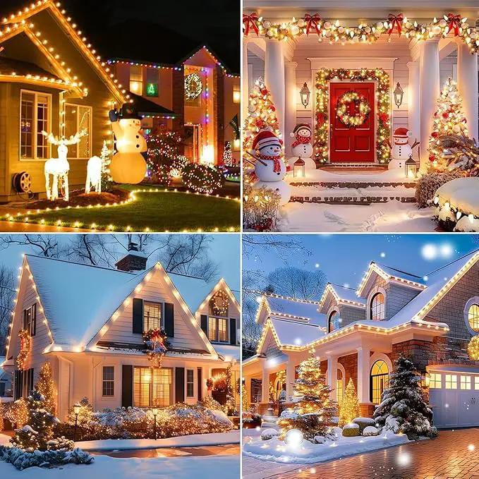 Brightown C9 LED Christmas String Lights, 66ft 100 LED Waterproof Strawberry String Lights, Plug-in Extendable Green Wire Lights String for Outdoor Indoor Outside Patio Wedding Party Decoration by GreenHaven Gardens