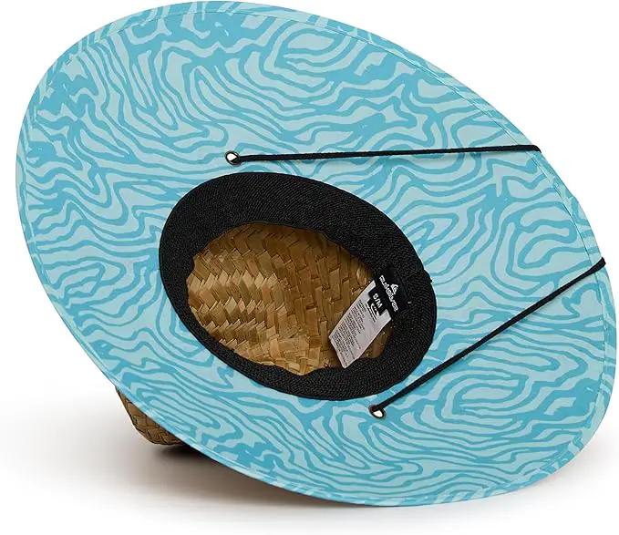 Quiksilver Men's Wide Brim Outdoor Lifeguard Straw Sun Hat by GreenHaven Gardens