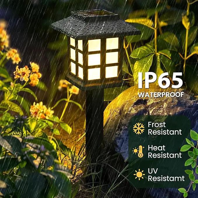 GIGALUMI Solar Outdoor Lights,12 Pack LED Solar Lights Outdoor Waterproof, Solar Walkway Lights Maintain 10 Hours of Lighting for Your Garden, Landscape, Path, Yard, Patio, Driveway by GreenHaven Gardens