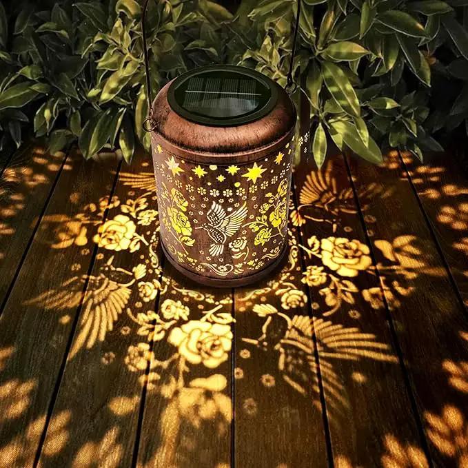 Solar Hummingbird Lanterns Outdoor Waterproof Mothers Day Gifts for Women Mom Grandma Garden Decor Hanging Solar Lights Metal Decoration Outside for Yard, Patio,Backyard,Porch by GreenHaven Gardens