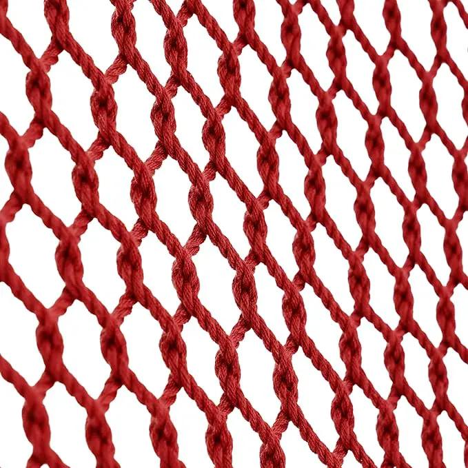 Lazy Daze Hammocks 10.5 FT Double 2 Person Caribbean Rope Hammock, Hand Woven Polyester Hammock with Spreader Bars, for Outside Outdoor Backyard Patio Poolside,450 LBS Capacity,Red by GreenHaven Gardens