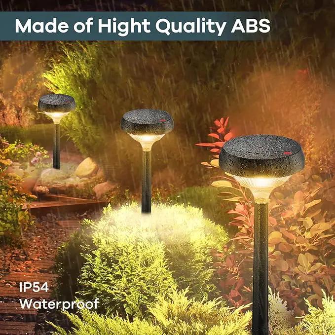 Linkind Solar Pathway Lights 4 Pack, Solar Lights Outdoor, Warm White Solar Path Lights Waterproof, Solar Lights for Walkway Yard Landscape Garden by GreenHaven Gardens