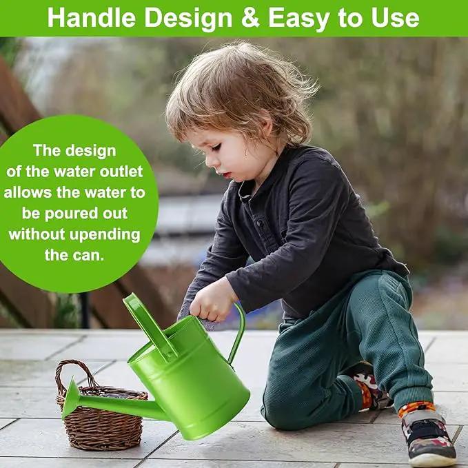 Finderomend Watering Can, Metal Watering Can 1.5L/51oz, Iron Art for Watering Bucket Home Office Small Portable Indoor Watering Equipment (Green) by GreenHaven Gardens