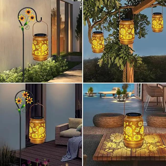 TEDOF Solar Lanterns Outdoor Waterproof,Sunflower Gifts for Women Gifts for Mom Women Grandma Decoration Outside for Yard, Patio,Backyard,Porch by GreenHaven Gardens