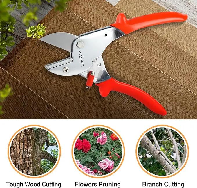 7" Professional Anvil pruner with SK-5 Blades, Best for Dry, Dead Stems & Branches, Plastic, Rubber.Gardening Clipper ，Cut-Multi-Purpose handheld shears for Industry & Crafts|LFXP1107 by GreenHaven Gardens