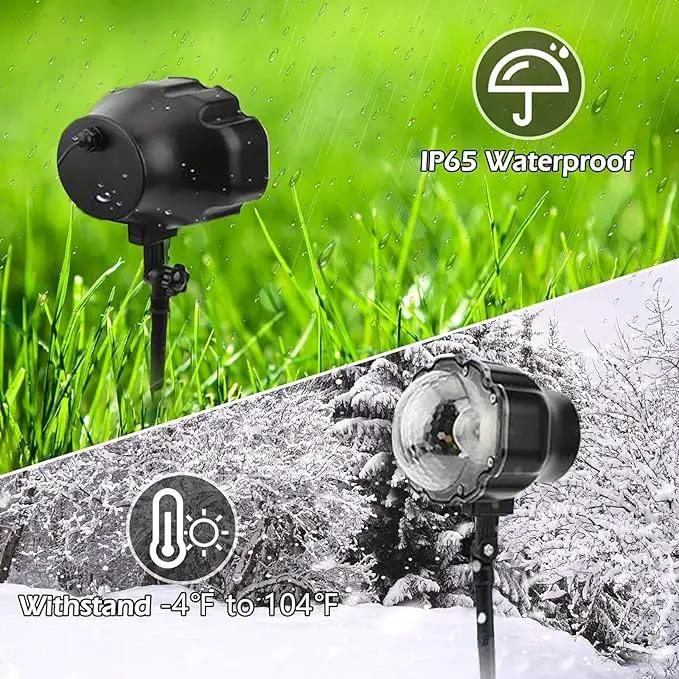 Christmas Snowfall Projector Light, Yokgrass LED Snow Projector Outdoor Holiday Lights IP65 Waterproof with Remote Control Dynamic Falling Snow Effect for Garden, Party, Halloween Landscape Decoration by GreenHaven Gardens