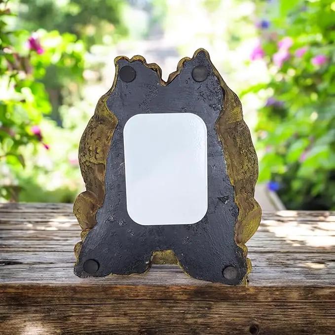 Stocky Frog Decorative Garden Statue and Key Hider - Hides a Secret Extra Hidden Key Outside in Garden, Yard or Porch by GreenHaven Gardens