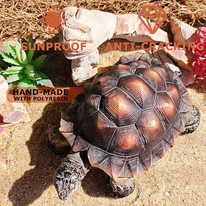 Sunthus Turtle Tortoise Sculptures Garden Statues Yard Art Resin Decorations Outdoor Garden Décor by GreenHaven Gardens