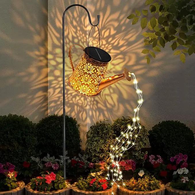 Watering Can Light Solar Powered: Garden Lights Waterproof Outdoor Yard Decoration - Flower Lanterns Hanging Patio Proch Pathway Decor - Gardening Birthday Gifts for Women Mom Wife Grandma by GreenHaven Gardens