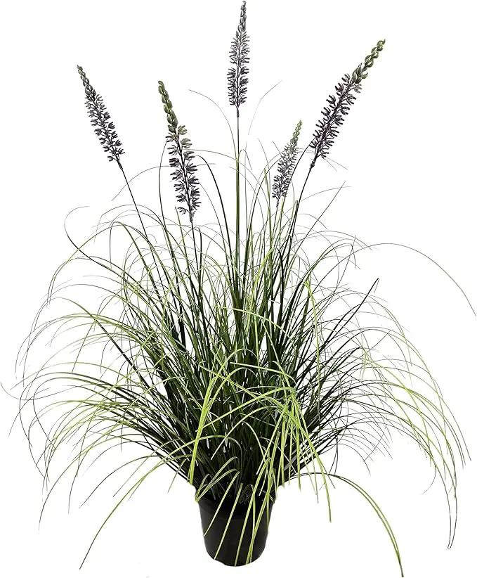 Artificial Plant 35in(1pack) Tall Artificial Lavender Plant,Faux Plants Indoor Home Decorative Artificial Plants & Flowers in Pot Fake Plant, House Plant Indoor by GreenHaven Gardens