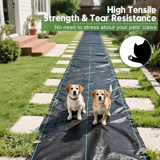 3FTx100FT Weed Barrier Fabric Heavy Duty, Gardening Landscape Fabric Cover Mat, Durable Weed Control Fabric for Garden Bed Cover, Landscaping, Commercial Driveway, Underlayment Use (3x100FT-3.2OZ) by GreenHaven Gardens