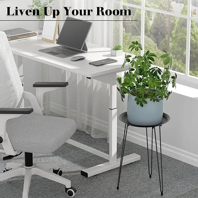 SUEH DESIGN Plant Stand Indoor, Metal Plant Stand Round Plant Table Heavy Duty Plant Stool Tall Flower Pot for Indoor Outdoor Home Decor, 1 Pack Tall by GreenHaven Gardens