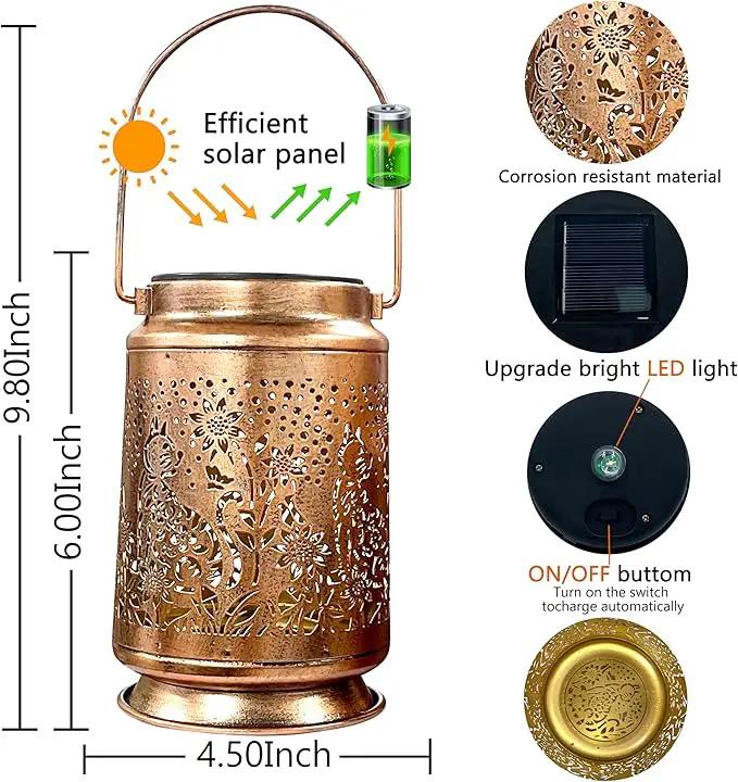 KY&BOSAM Pet Dog Memorial Solar Lights Outdoor Garden Decor Solar Lanterns Outdoor Waterproof Metal Light Memorial Gift, Pet Loss, Pet Sympathy, Thoughtful Dogs and Cats Remembrance, Bereavement Gift by GreenHaven Gardens
