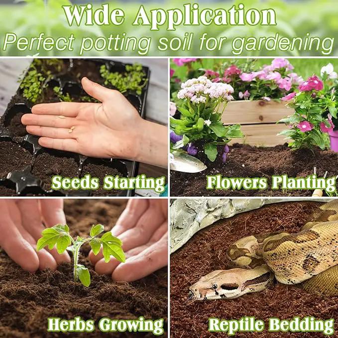 ZeeDix 200Pcs 40mm Compressed Coco Coir Fiber Potting Soil Seed Starters - Organic Coco Coir Pellet Fiber Soil for Planting Bonsai, Herbs, Flowers and Vegetables by GreenHaven Gardens