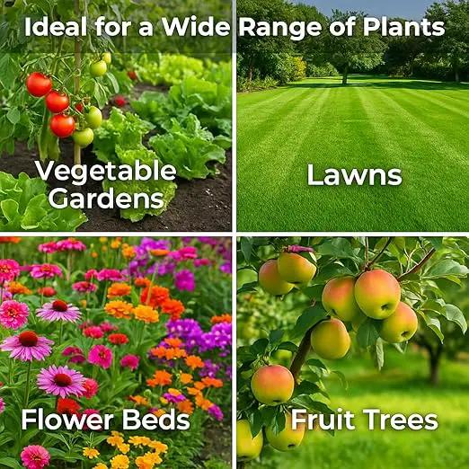 Gypsum for Soil - Calcium for Plants - Gypsum Fertilizer for Gardening, Lawn & Vegetables - Calcium for Garden (4 qts. - 8 lbs.) by GreenHaven Gardens