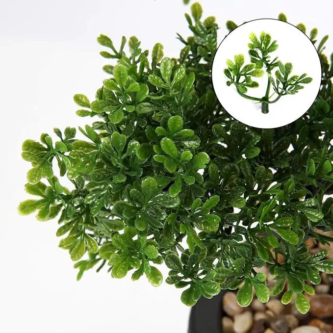 Artificial Bonsai Tree Juniper Faux Plants Indoor Small Fake Plants Decor with Ceramic Pots for Home Table Office Desk Bathroom Shelf Bedroom Living Room Farmhouse Decorations by GreenHaven Gardens