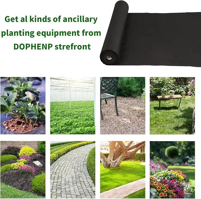 Non-Woven Weed Barrier Landscape Fabric, Durable Heavy-Duty Weed Removal Block, Easy to Set, Excellent Weed Control (3.2 oz) (2.6FT*32FT) by GreenHaven Gardens