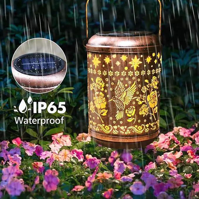Solar Hummingbird Lanterns Outdoor Waterproof Mothers Day Gifts for Women Mom Grandma Garden Decor Hanging Solar Lights Metal Decoration Outside for Yard, Patio,Backyard,Porch by GreenHaven Gardens