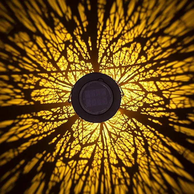 Solar Lanterns for Outdoor Waterproof, Hanging Solar Lights Gifts for Women Mom, Tree Lantern Hanging/Standing for Patio, Lawn, Tabletop, Garden Decorative LED Lantern Black Tree by GreenHaven Gardens