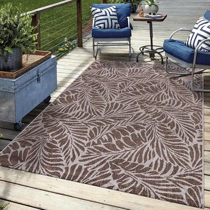 Keen Home Design Terrace Outdoor Area Rug - 12x15 Washable Indoor/Outdoor Rug for Patio, Kitchen, Balcony, Beach, Garden, Deck and Porch, Size: 12'x15' by GreenHaven Gardens
