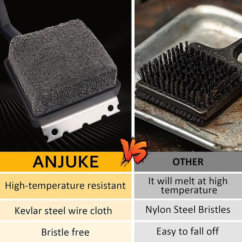 Grill Brush Brsitle Free, Replacement Cleaning Head, Heat-Resistant Kevlar Head for Steam Grill Brush(Only Replaceable Cleaning Head) by GreenHaven Gardens